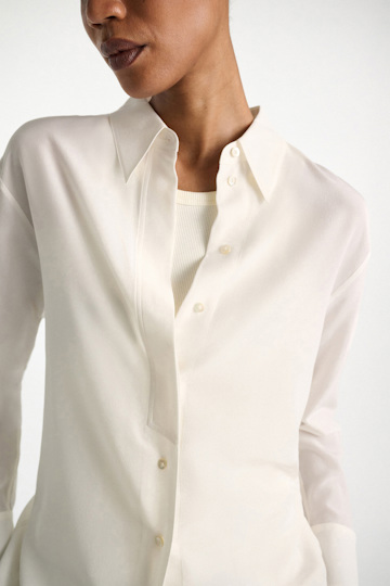 Dorothee Schumacher Seidenbluse camellia white