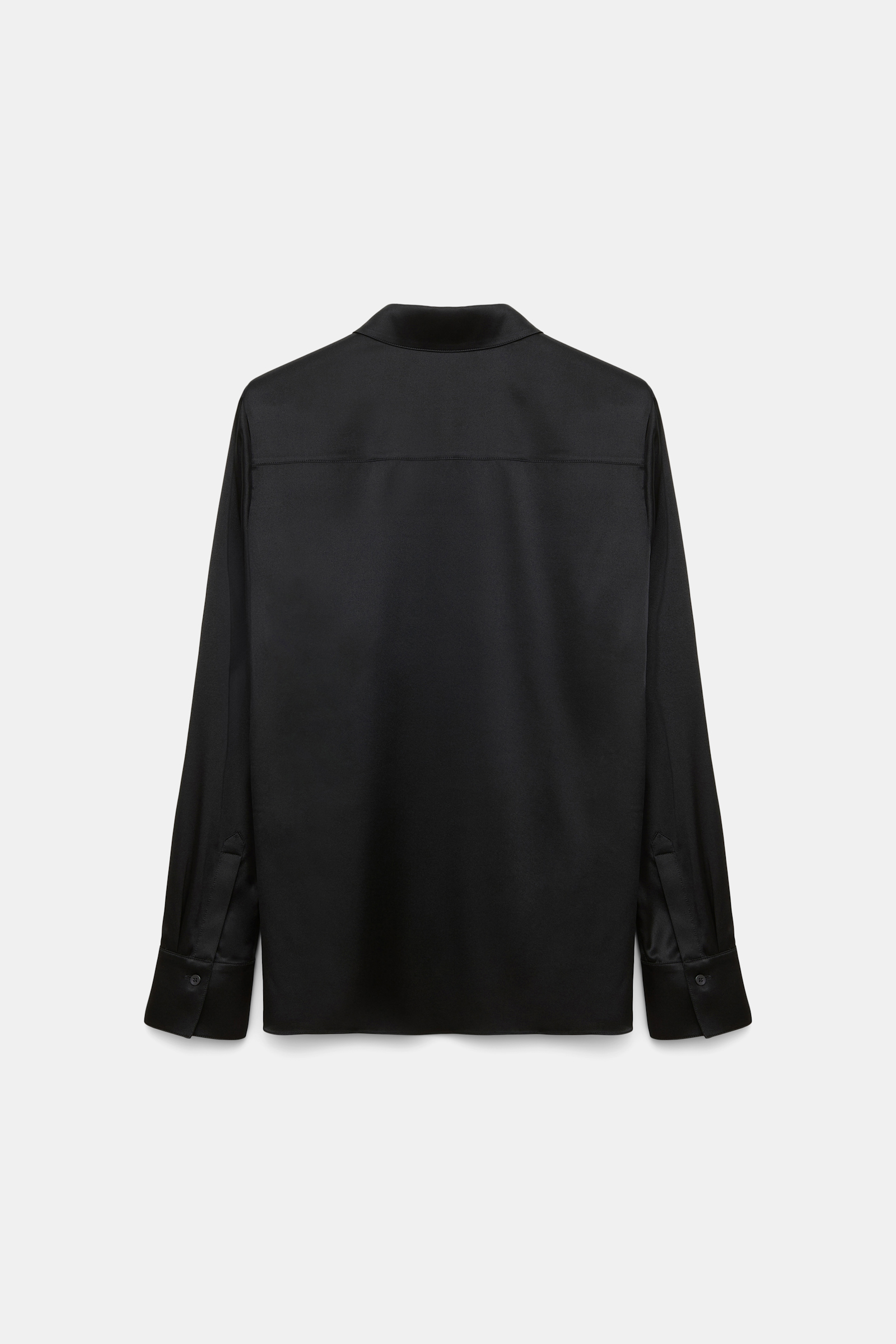 Dorothee Schumacher Bluse aus Seiden-Stretch Satin pure black
