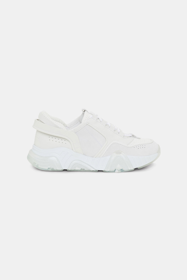 Dorothee Schumacher MATERIAL MIX SNEAKERS pure white