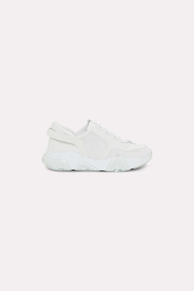 Dorothee Schumacher MATERIAL MIX SNEAKERS pure white
