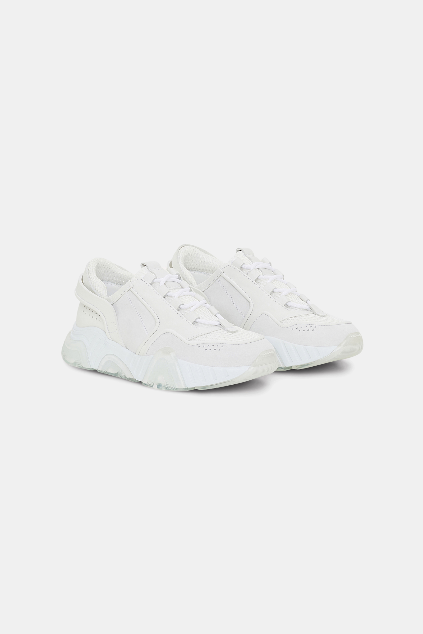 Dorothee Schumacher Material mix sneakers pure white
