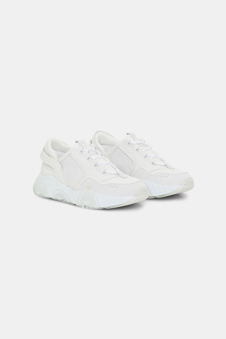 Dorothee Schumacher Material mix sneakers pure white