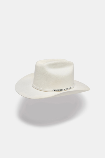 Dorothee Schumacher HUT AUS WOLLFILZ camellia white