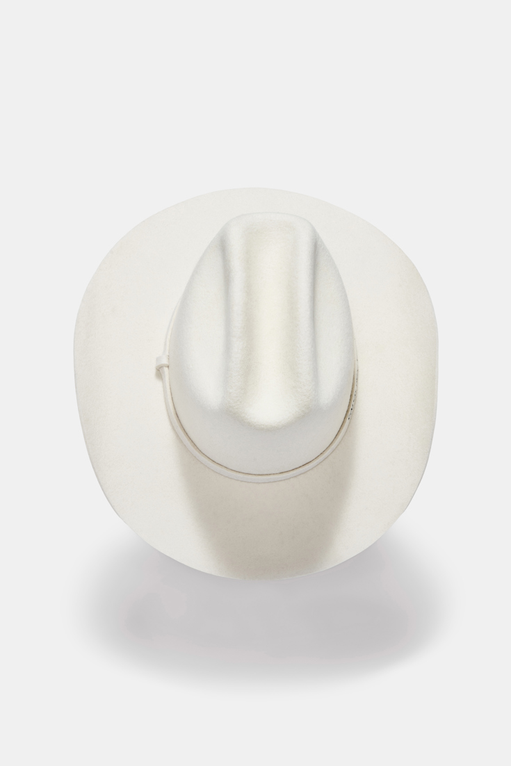 Dorothee Schumacher Felted wool hat camellia white