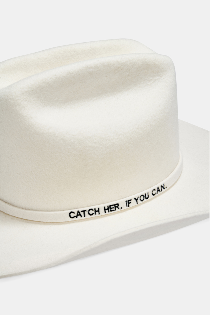 Dorothee Schumacher Felted wool hat camellia white