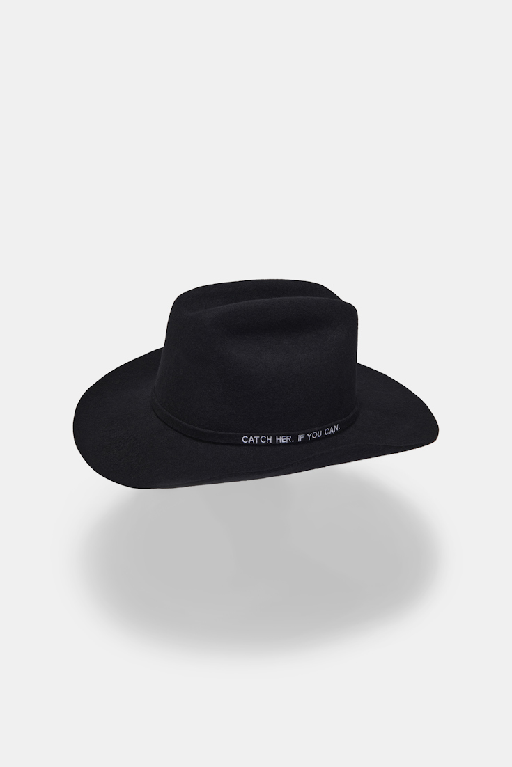 Dorothee Schumacher HUT AUS WOLLFILZ pure black