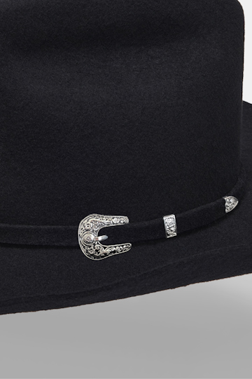 Dorothee Schumacher Felted wool hat pure black Model Detail View