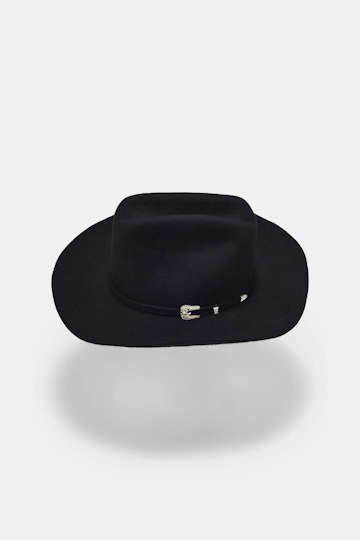 Dorothee Schumacher Felted wool hat pure black Model Detail View