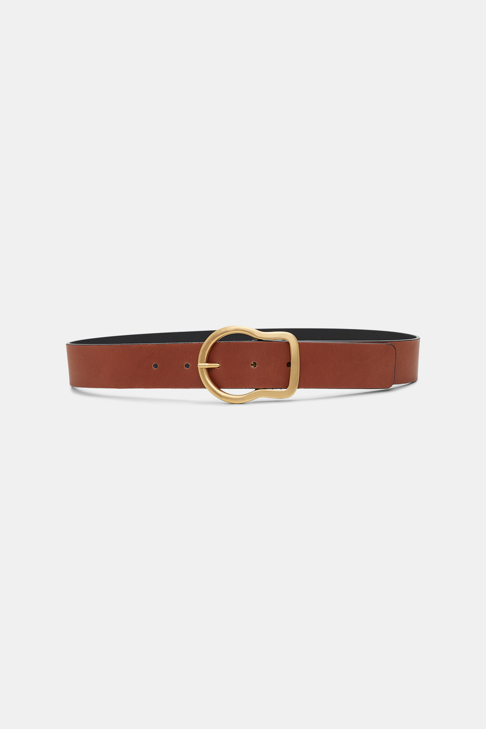 Dorothee Schumacher LEATHER BELT WITH SIGNATURE BUCKLE true cognac