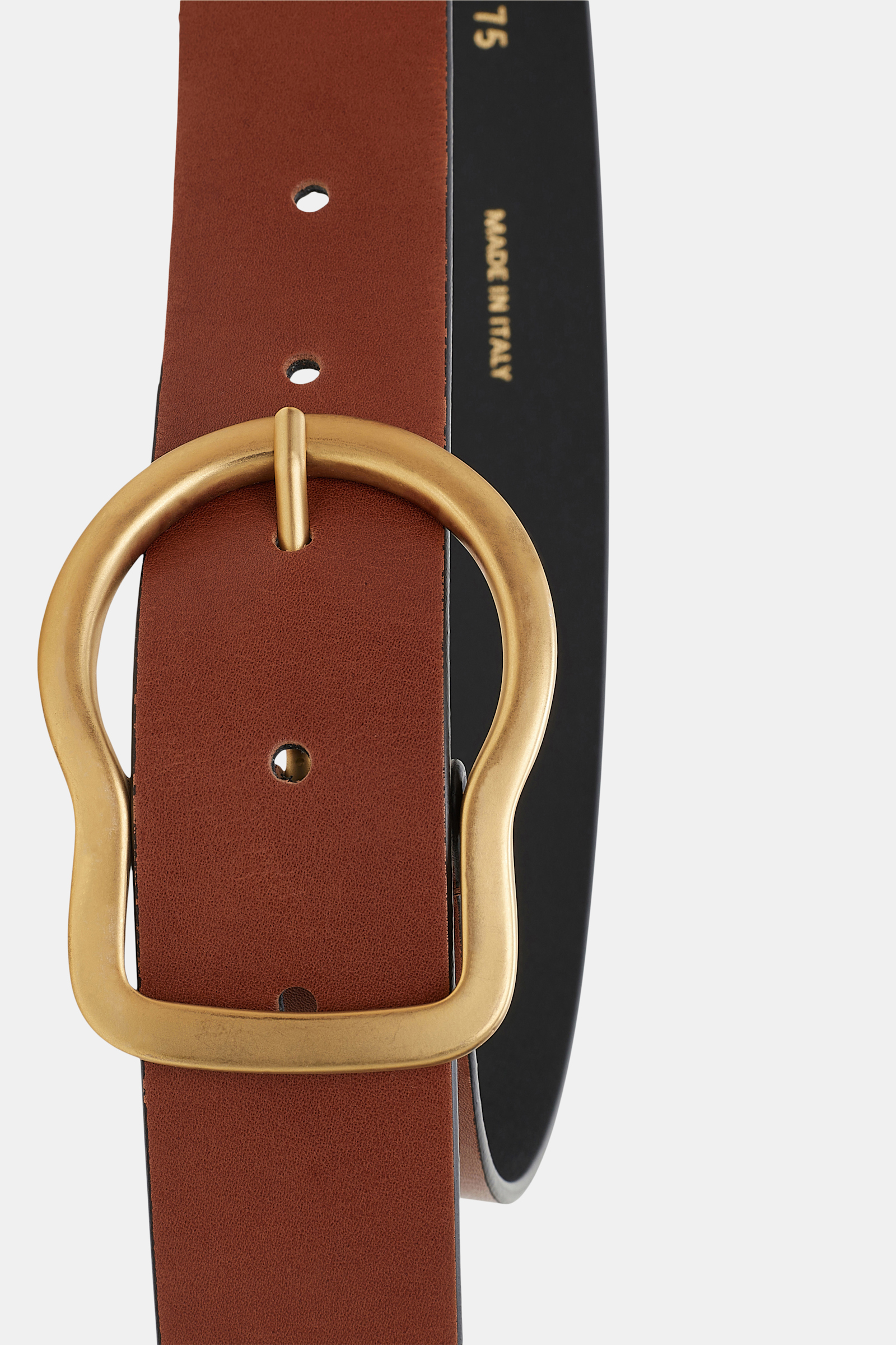 Dorothee Schumacher LEATHER BELT WITH SIGNATURE BUCKLE true cognac