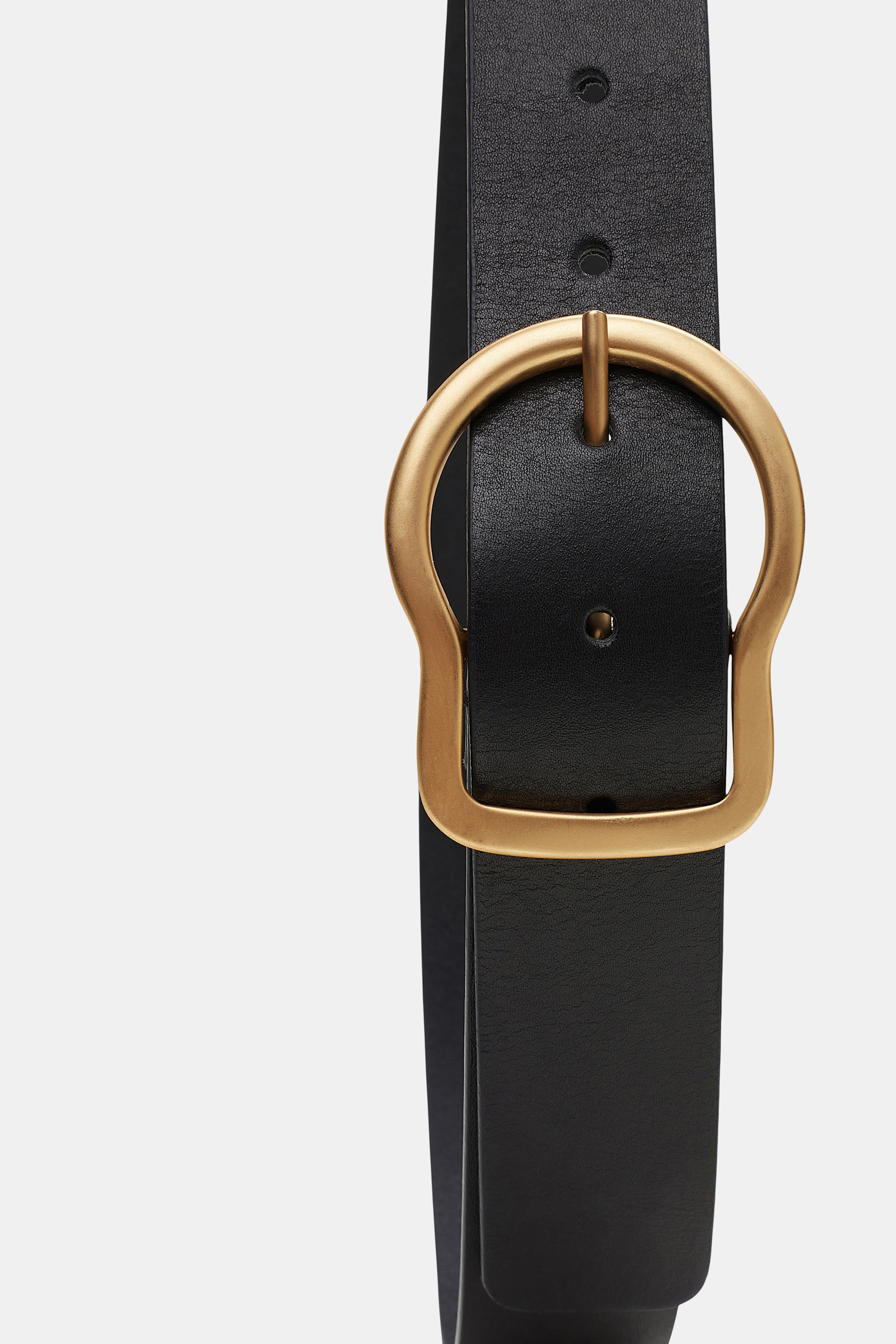 Dorothee Schumacher Calfskin belt with signature buckle pure black